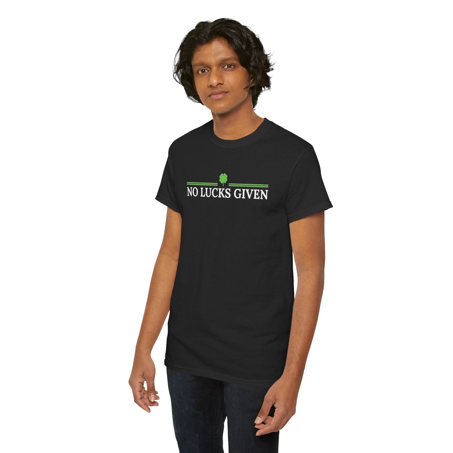 No Lucks Given – Classic Logo Poker Tee (Good Luck, All In)