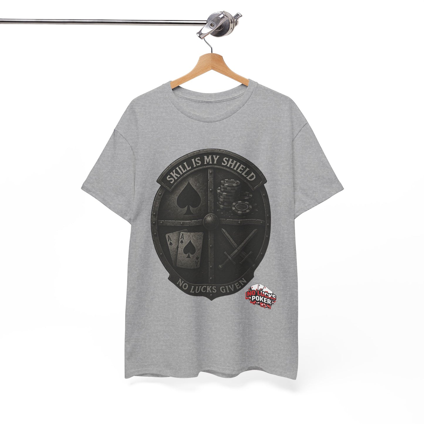 Stack or Shatter Poker T-Shirt | No Lucks Given – Skill Over Luck