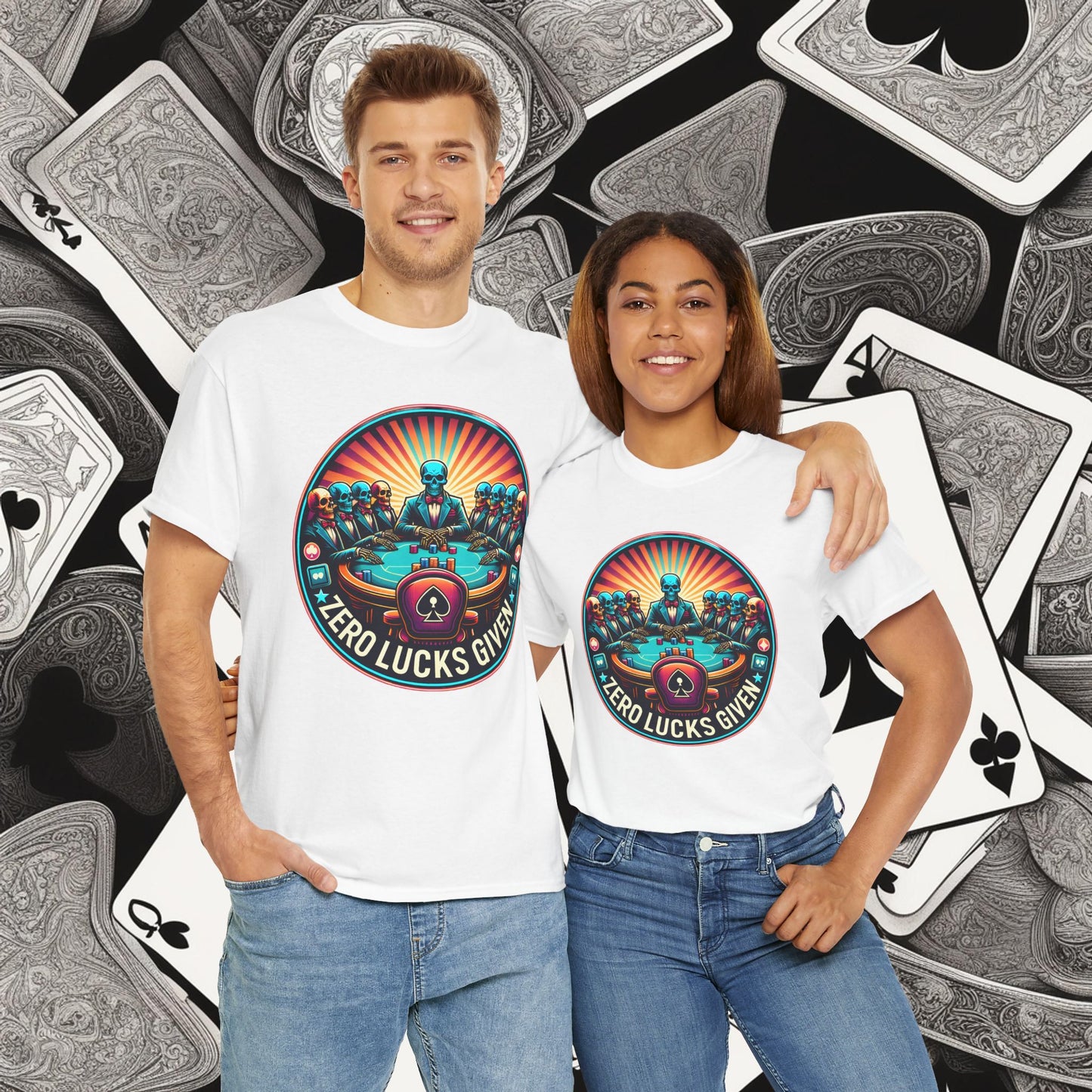 Zero Lucks Given unisex heavy cotton tee Poker Apparel