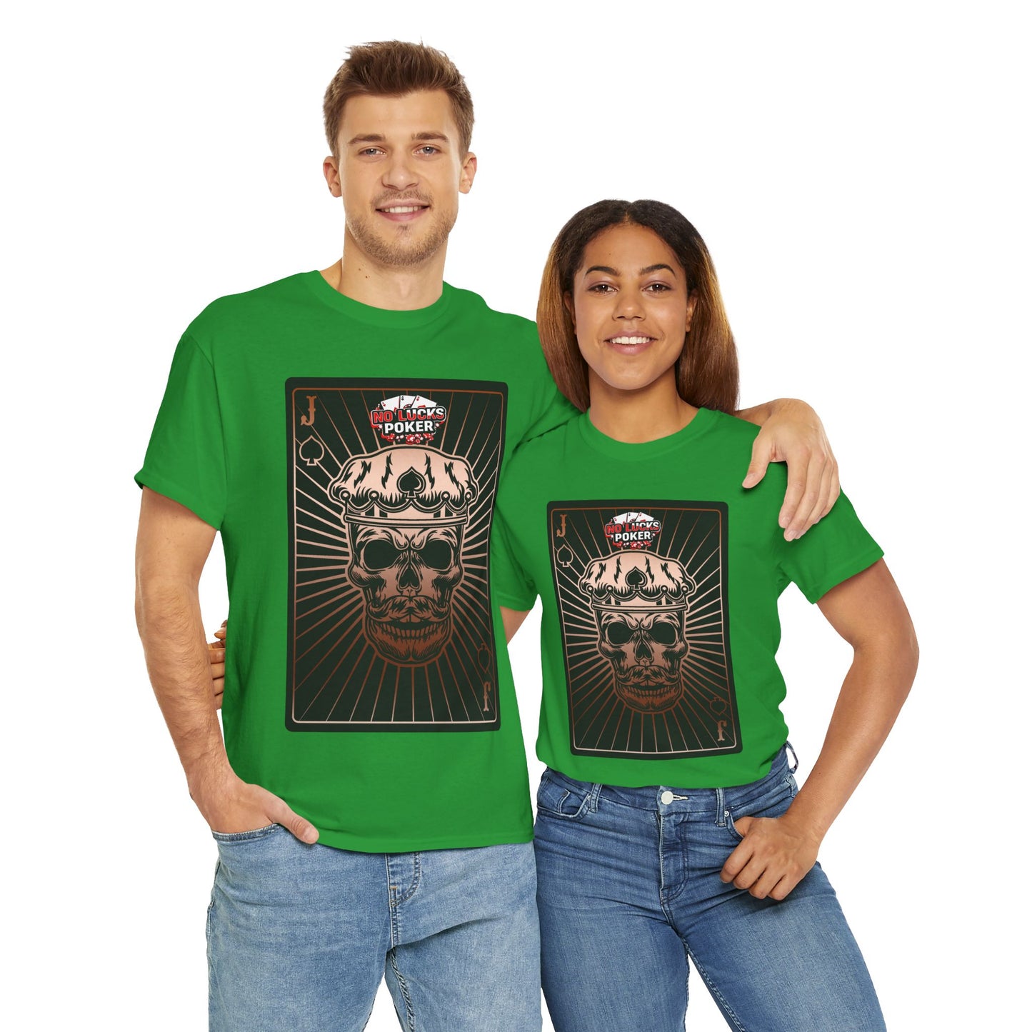 No Lucks Given – Jack Skull Crown of Spades Poker Tee (Copper Edition)