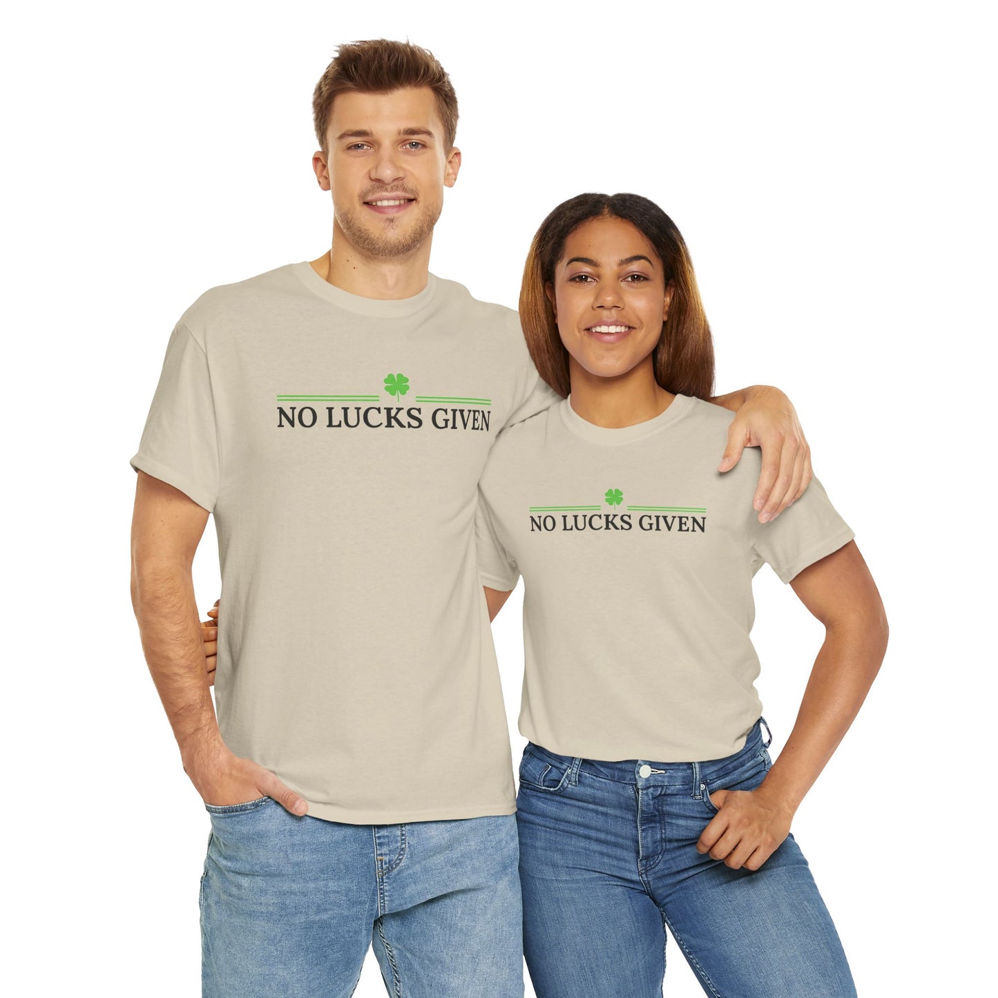 No Lucks Given – Classic Logo Poker Tee (Good Luck, All In)