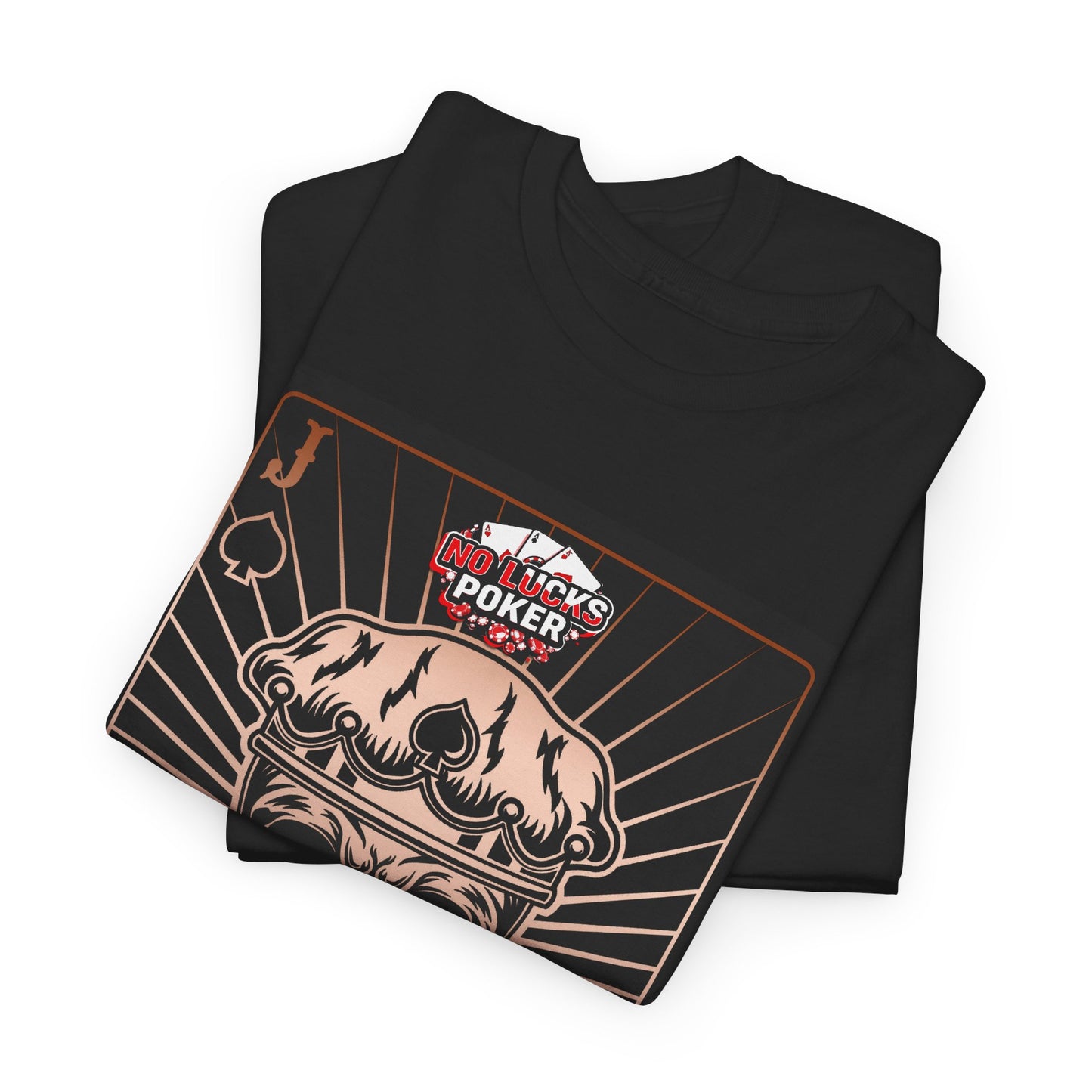 No Lucks Given – Jack Skull Crown of Spades Poker Tee (Copper Edition)
