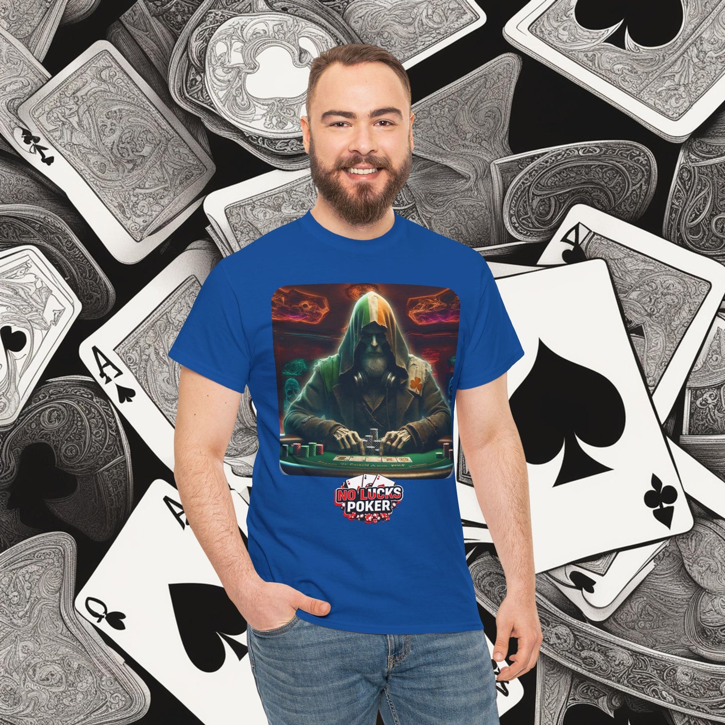 Irish Poker Player Celtic unisex heavy cotton tee Poker Apparel