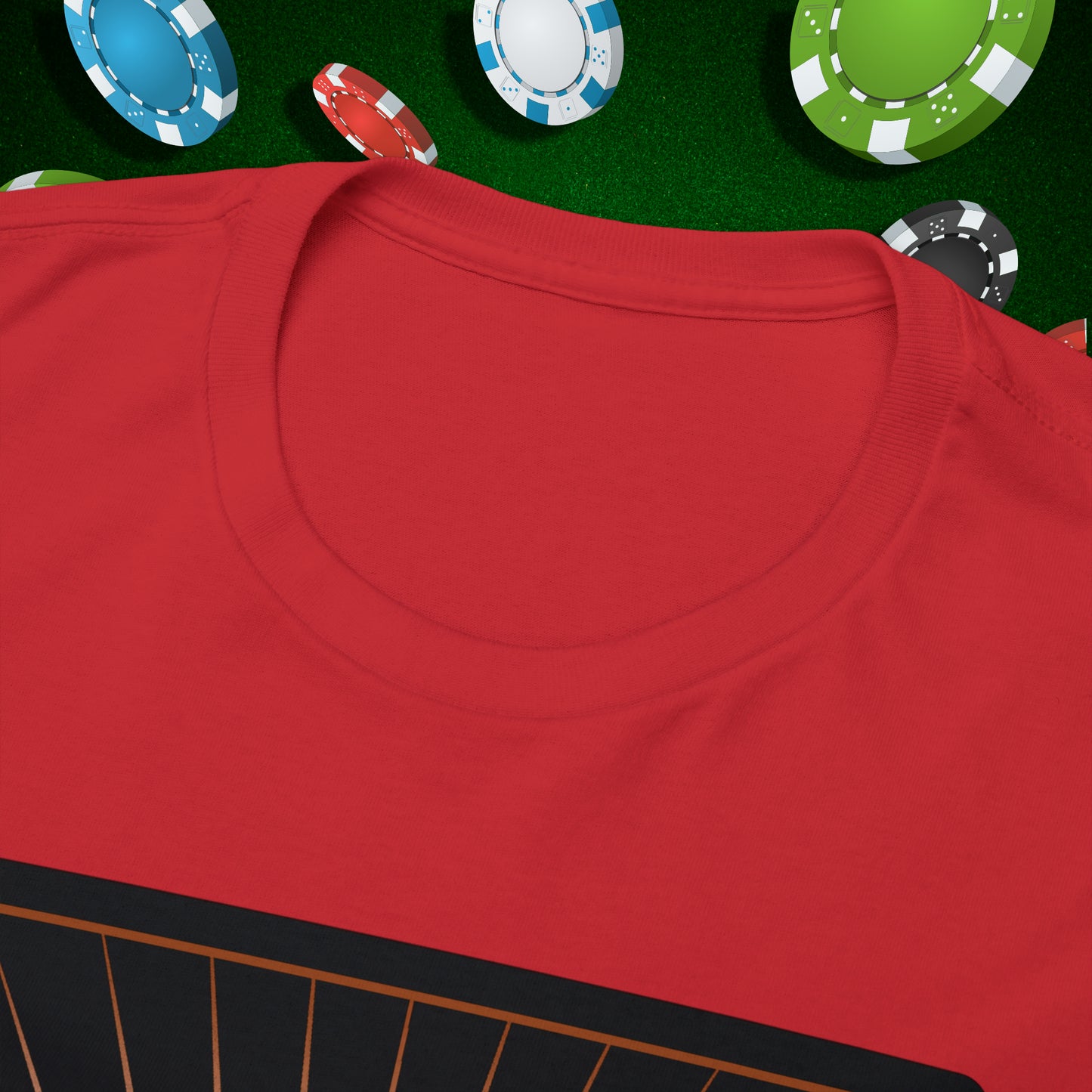 No Lucks Given Ace of Diamonds with Crossed Swords Copper Poker T-Shirt Must have Good Luck All-in