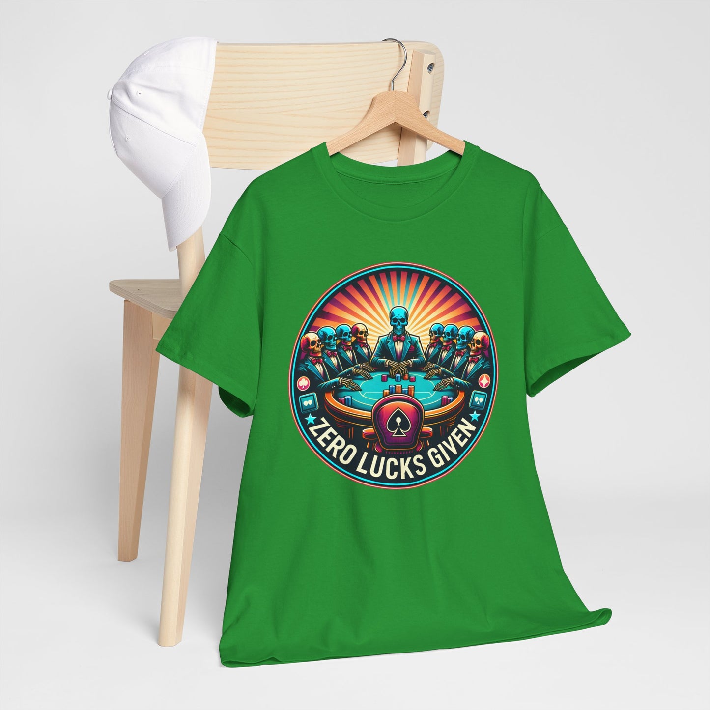 Zero Lucks Given unisex heavy cotton tee Poker Apparel