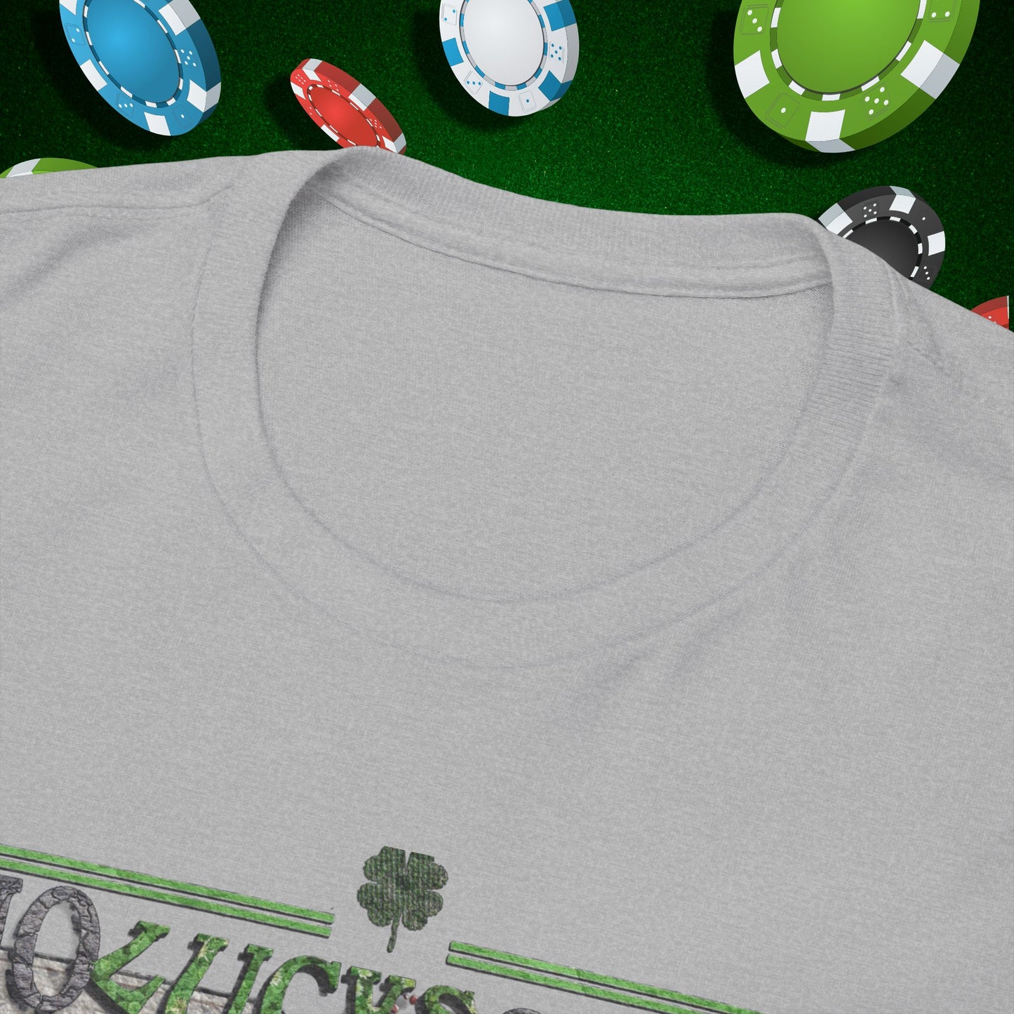 No Lucks Given Skull Breaking thru Ace of Spades T-Shirt Must have Good Luck All-in