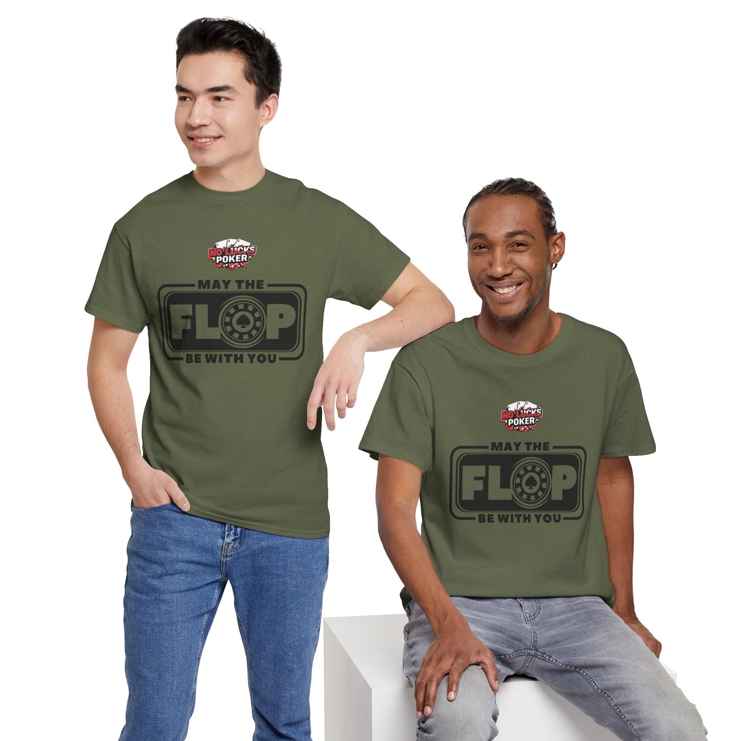 Zero Lucks – “May the Flop Be With You” Poker Logo Tee