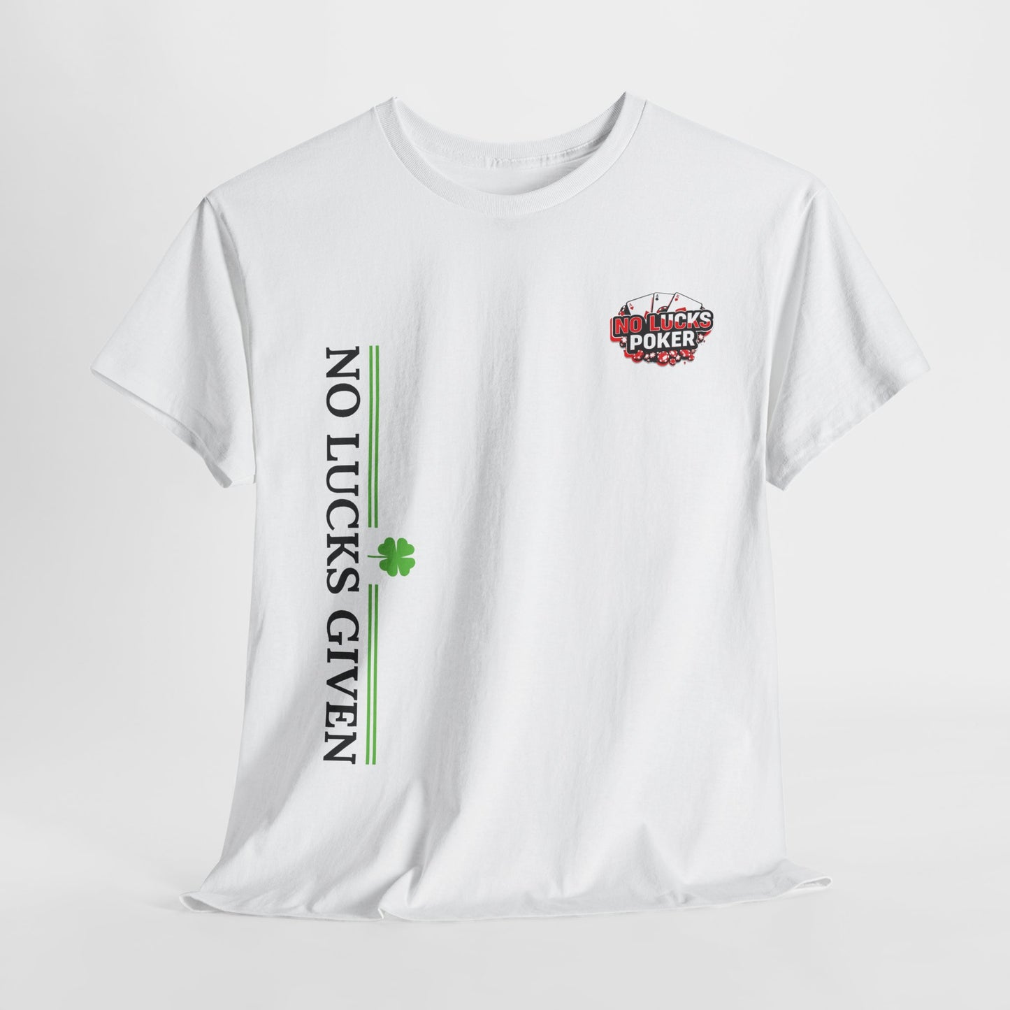 No Lucks Given – Signature Logo Poker Tee (All In Edition)