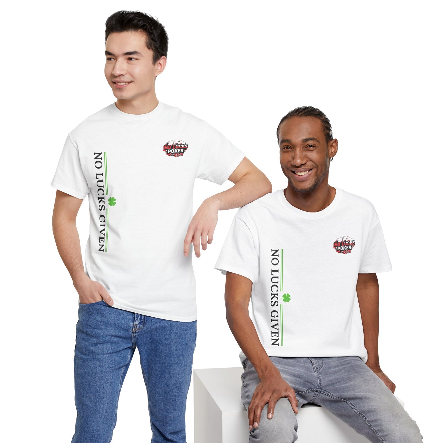 No Lucks Given – Signature Logo Poker Tee (All In Edition)
