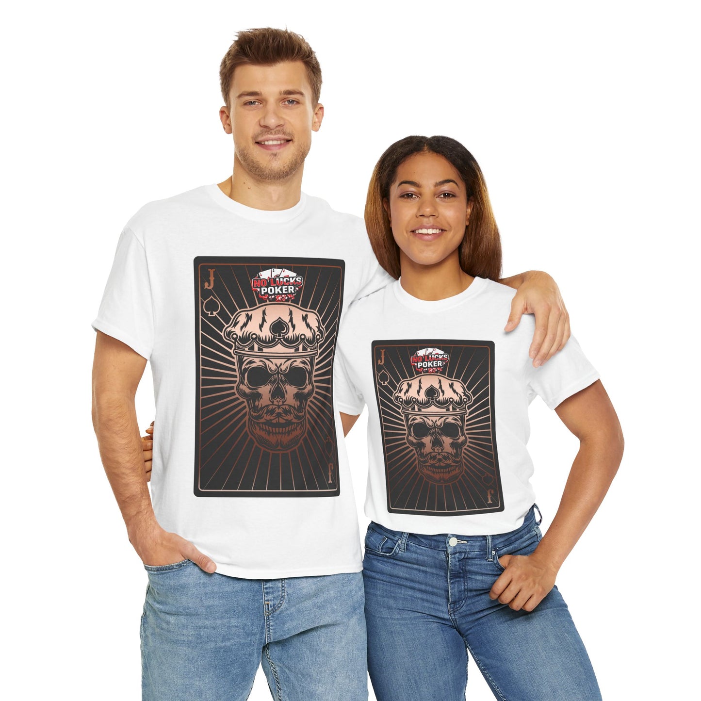 No Lucks Given – Jack Skull Crown of Spades Poker Tee (Copper Edition)