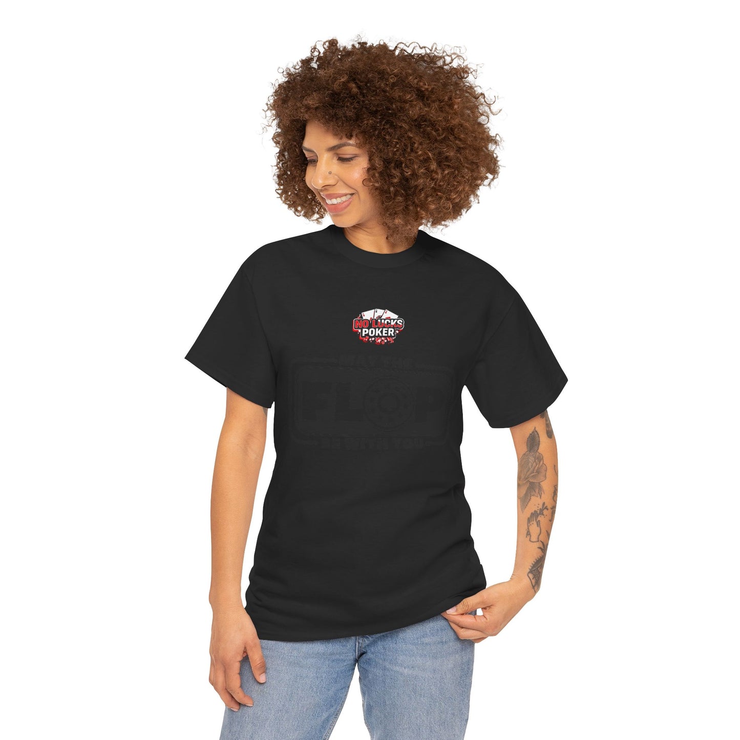 Zero Lucks – “May the Flop Be With You” Poker Logo Tee