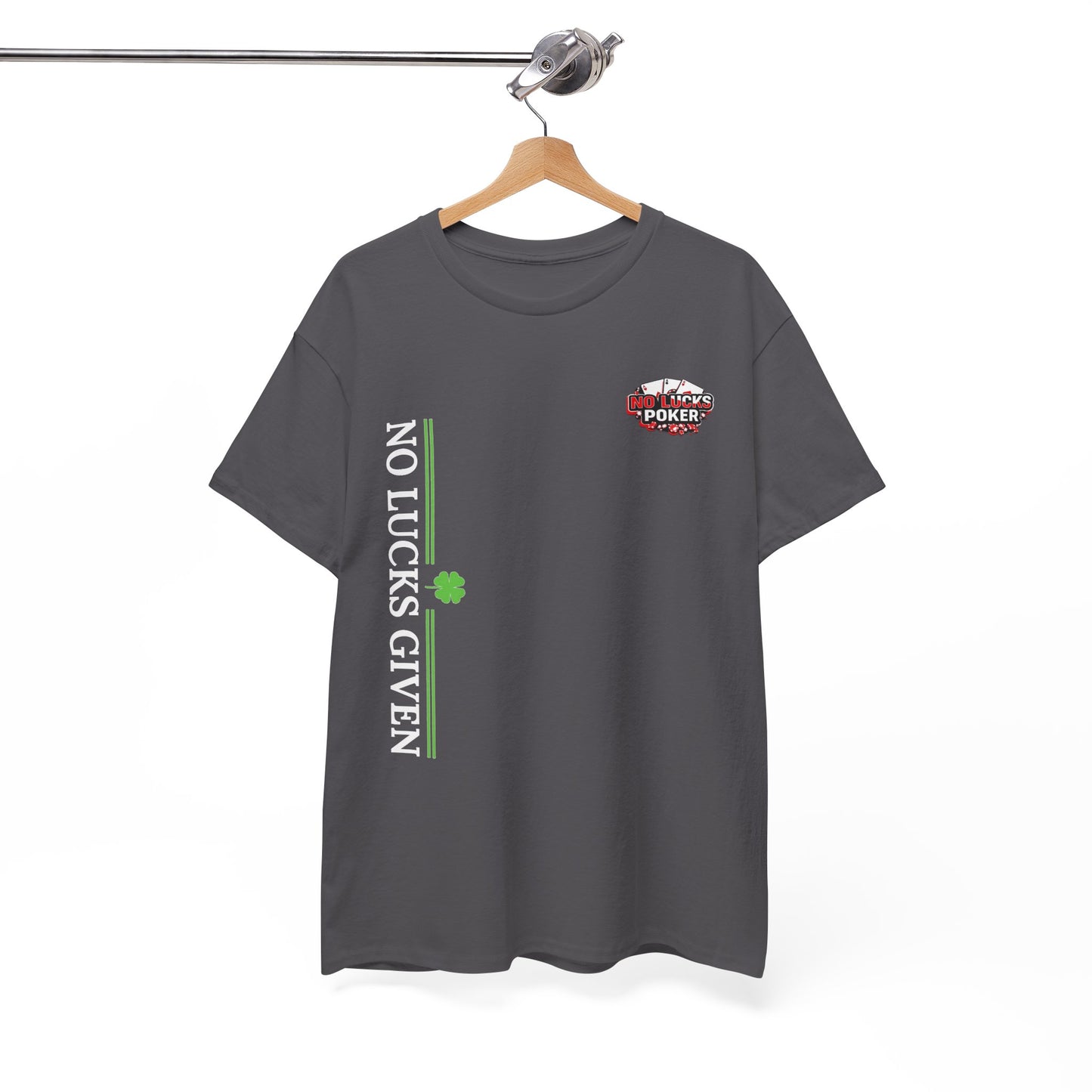 No Lucks Given – Signature Logo Poker Tee (All In Edition)