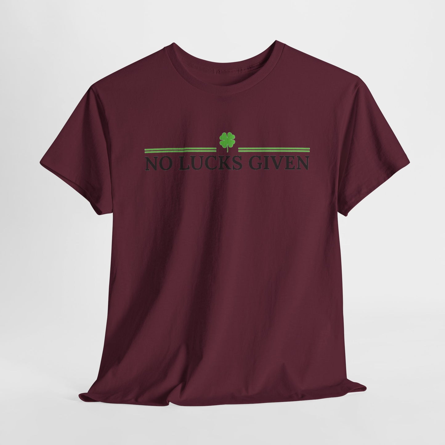 No Lucks Given – Classic Logo Poker Tee (Good Luck, All In)