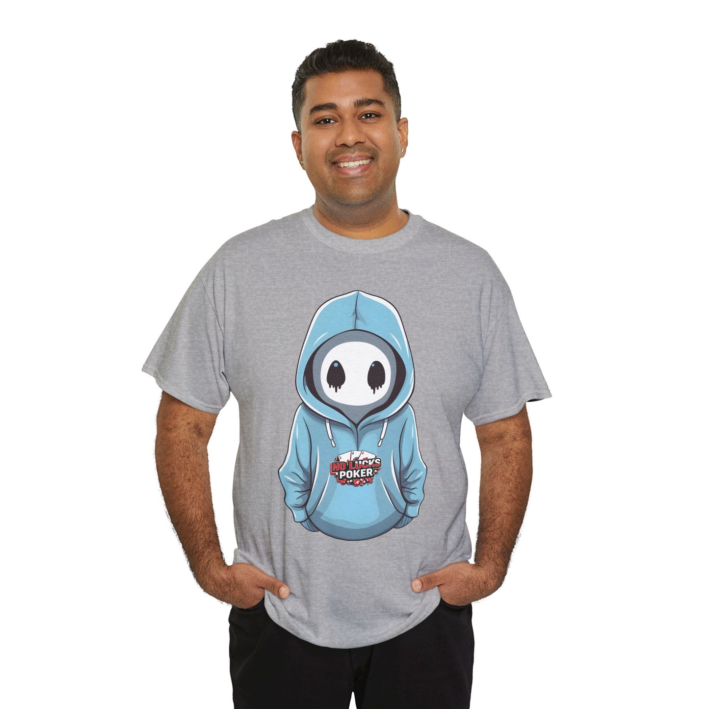 No Lucks Given – Mysterious Hoodie Player Poker Tee