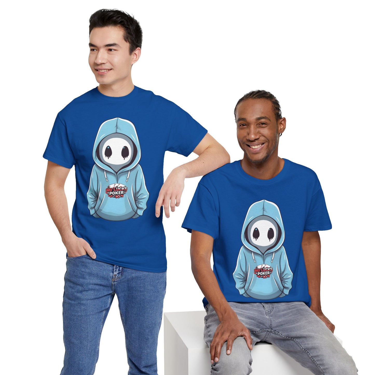 No Lucks Given – Mysterious Hoodie Player Poker Tee
