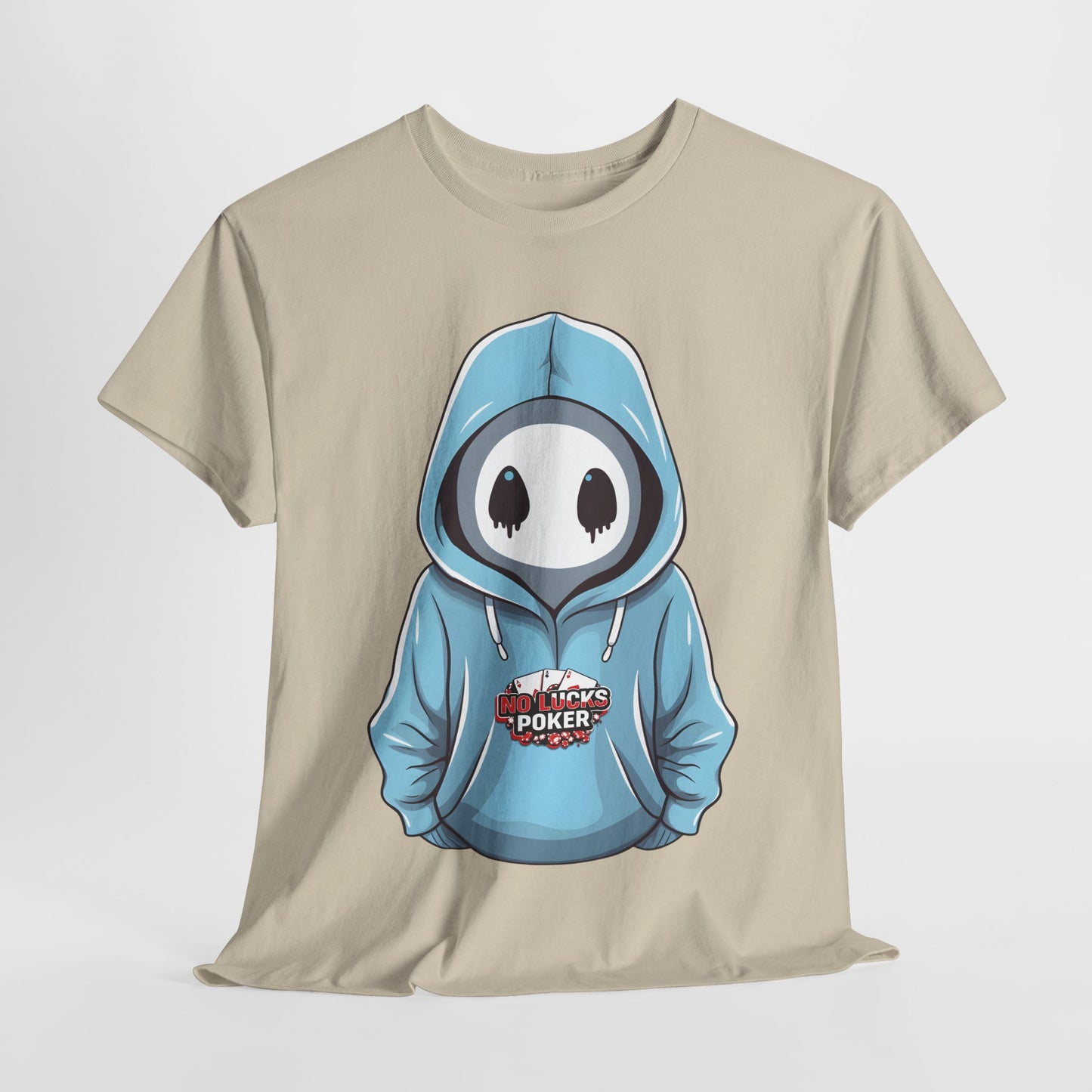 No Lucks Given – Mysterious Hoodie Player Poker Tee