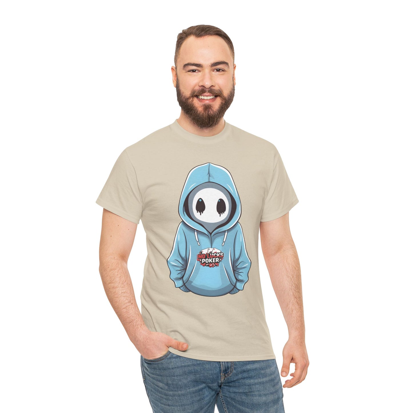 No Lucks Given – Mysterious Hoodie Player Poker Tee