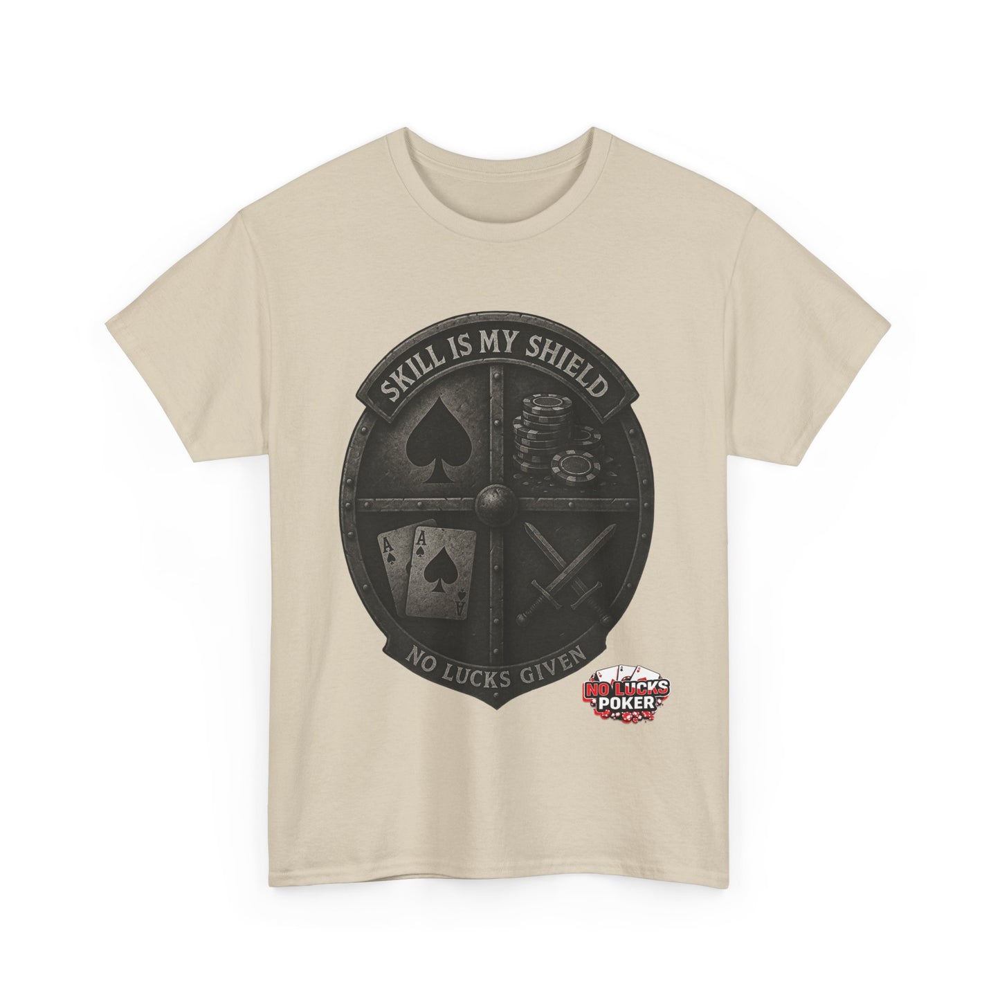 Stack or Shatter Poker T-Shirt | No Lucks Given – Skill Over Luck
