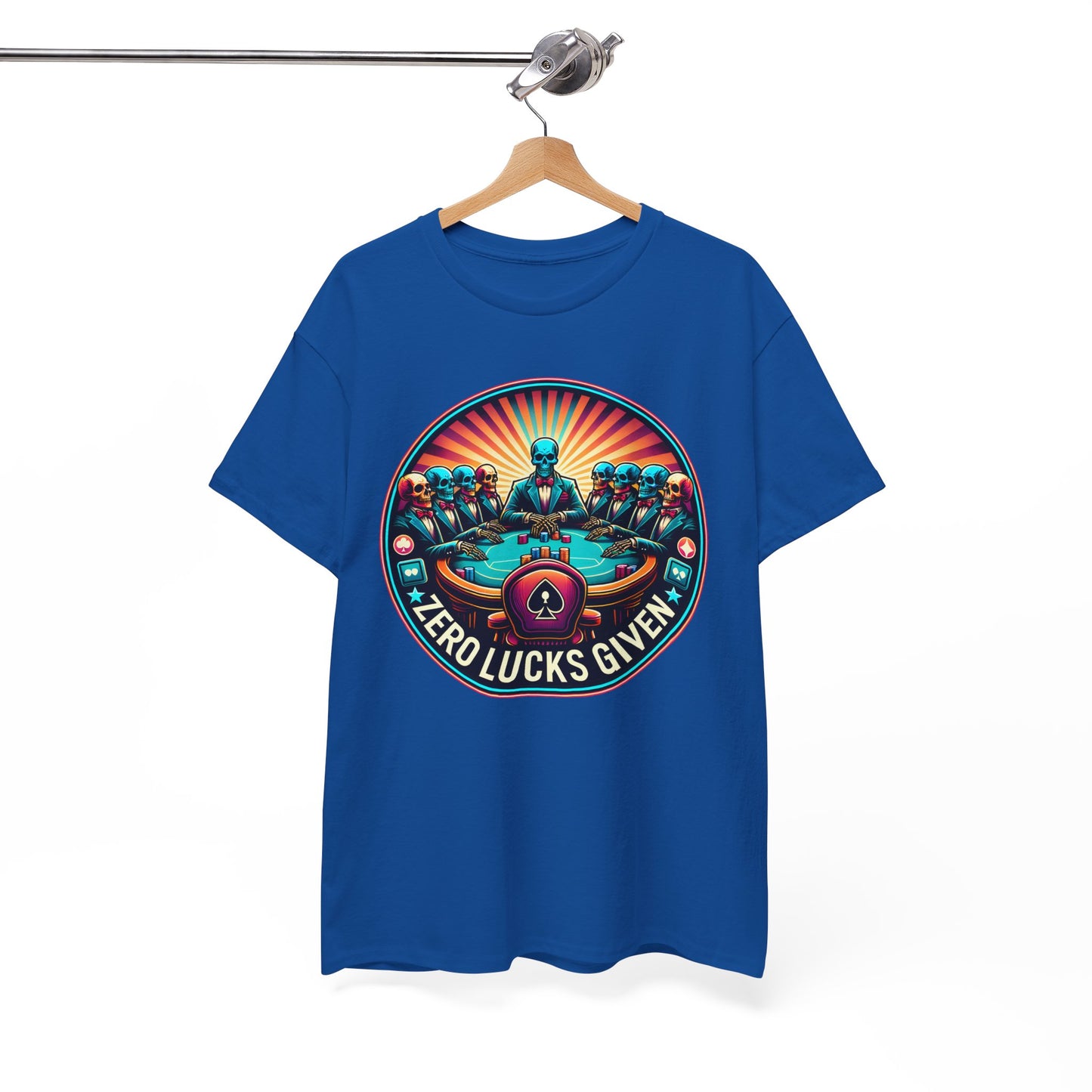 Zero Lucks Given unisex heavy cotton tee Poker Apparel