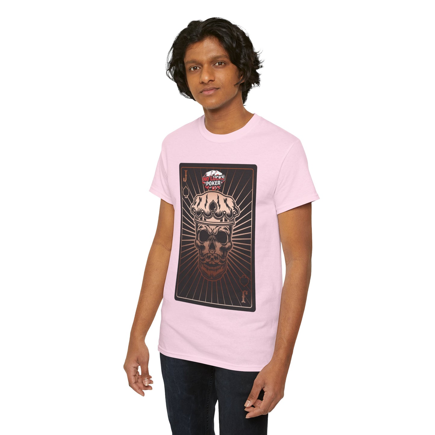 No Lucks Given – Jack Skull Crown of Spades Poker Tee (Copper Edition)
