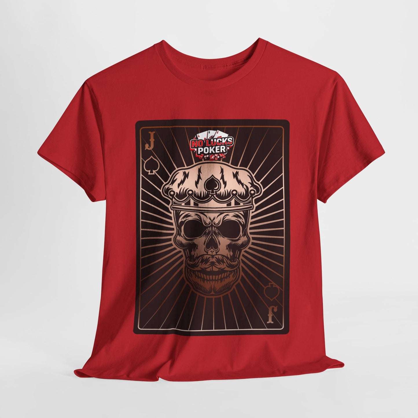 No Lucks Given – Jack Skull Crown of Spades Poker Tee (Copper Edition)