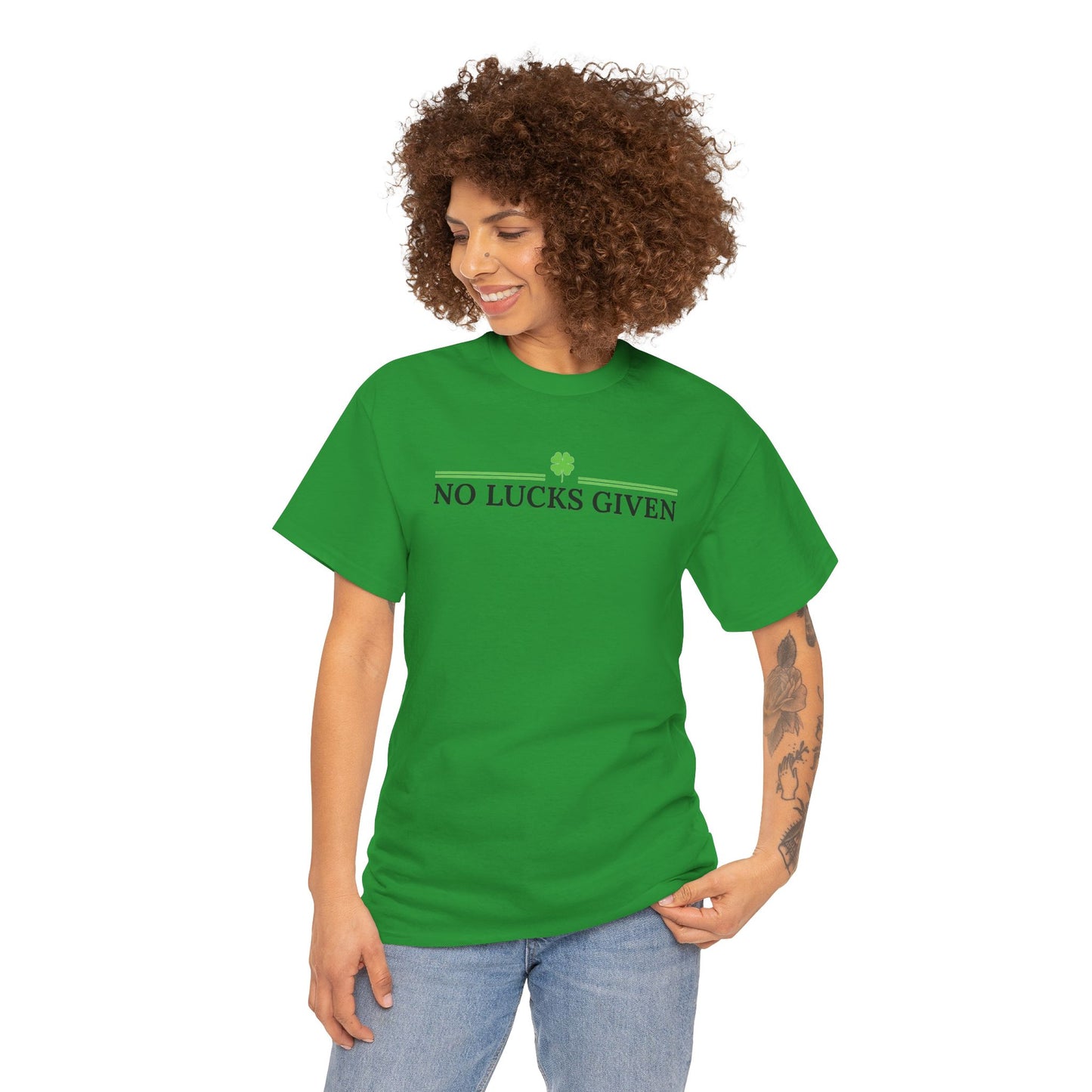 No Lucks Given – Classic Logo Poker Tee (Good Luck, All In)