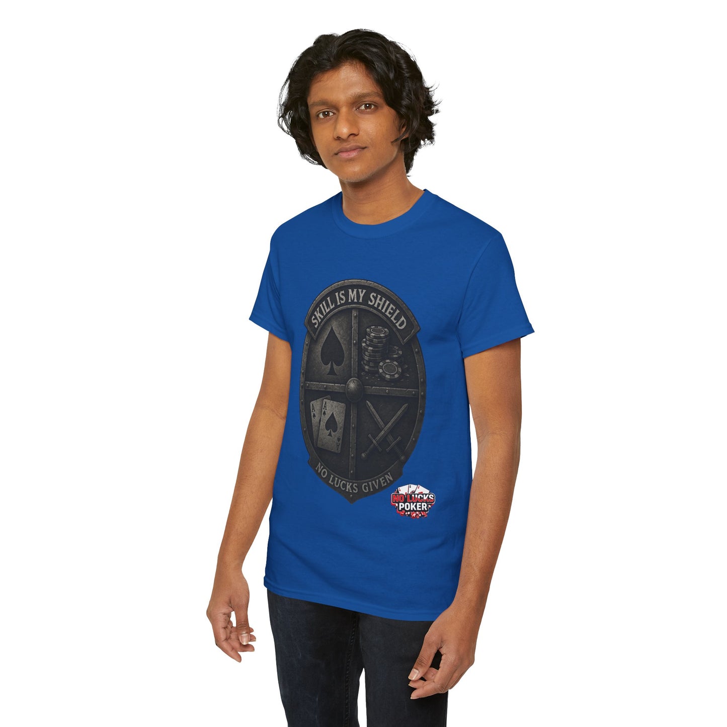 Stack or Shatter Poker T-Shirt | No Lucks Given – Skill Over Luck