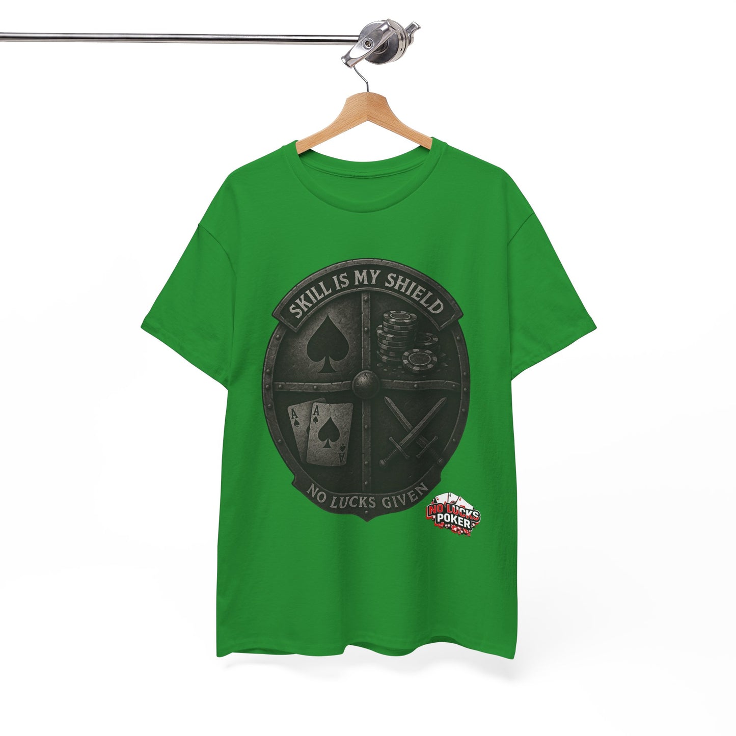 Stack or Shatter Poker T-Shirt | No Lucks Given – Skill Over Luck