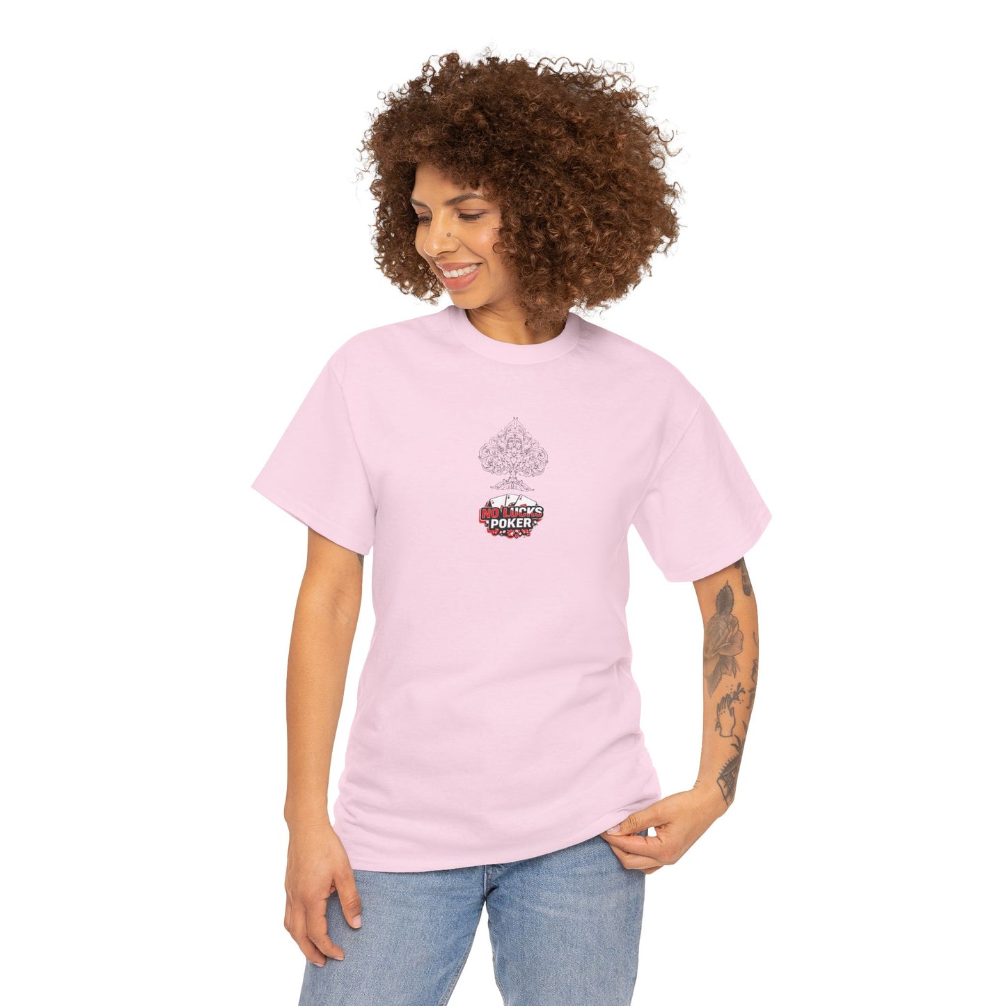 No Lucks Given Logo Poker T-Shirt | Built for Players, Not Luck