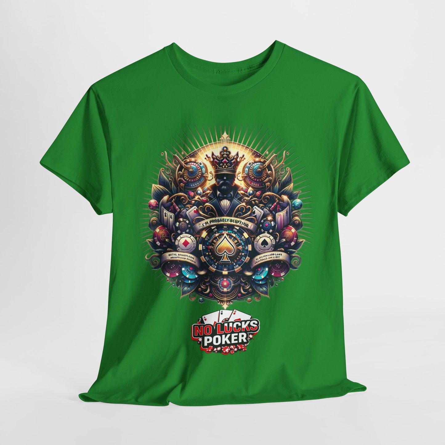 I'm Probably Bluffing unisex heavy cotton tee Poker Apparel
