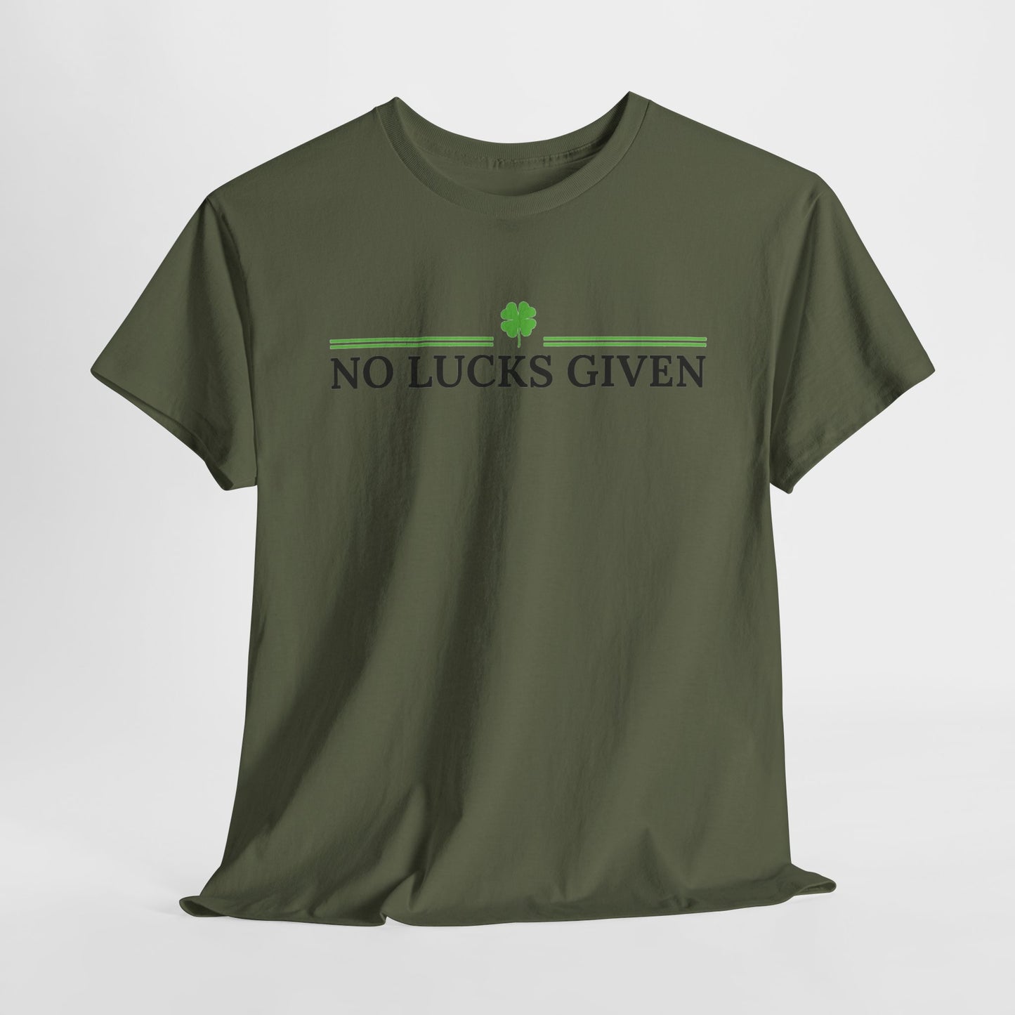 No Lucks Given – Classic Logo Poker Tee (Good Luck, All In)