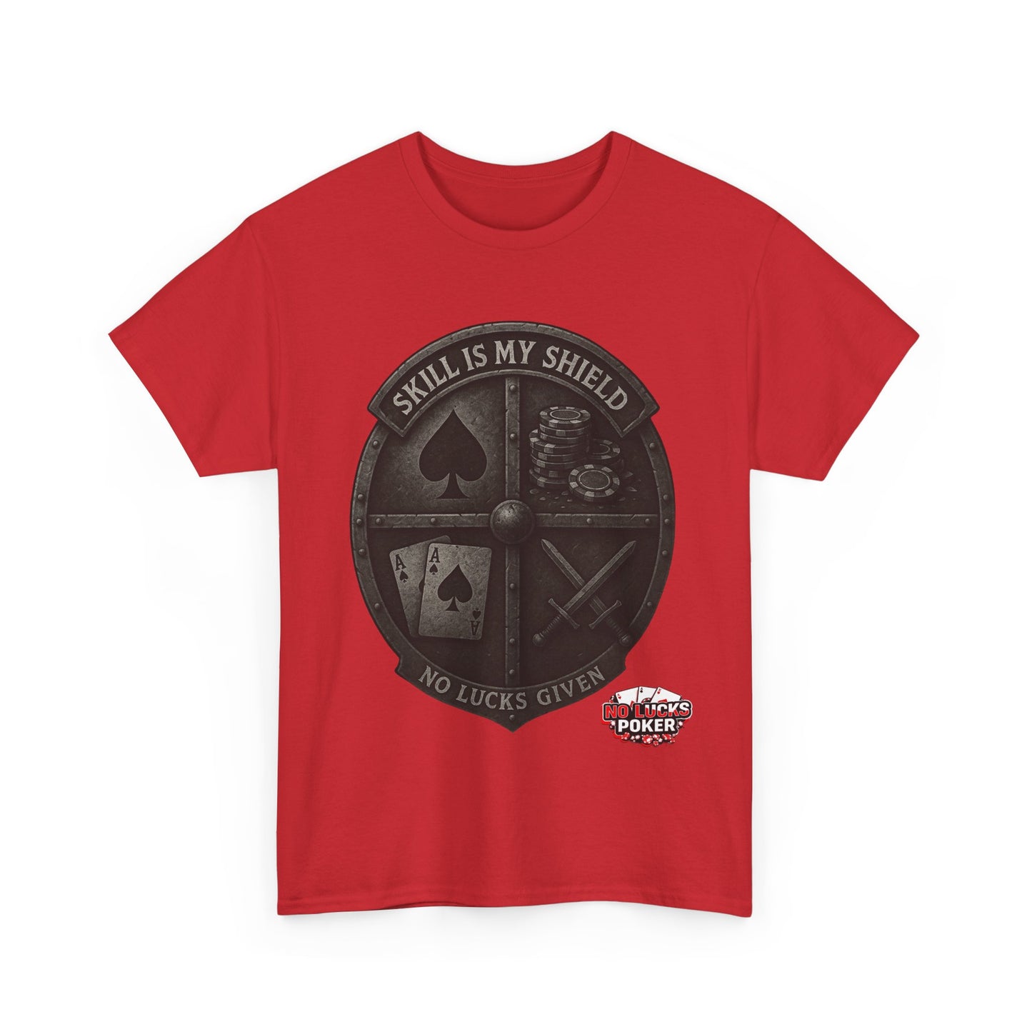 Stack or Shatter Poker T-Shirt | No Lucks Given – Skill Over Luck