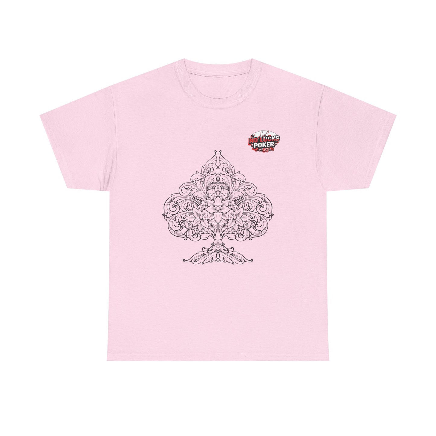 No Lucks Given – Spade Poker T-Shirt (Good Luck, All In)