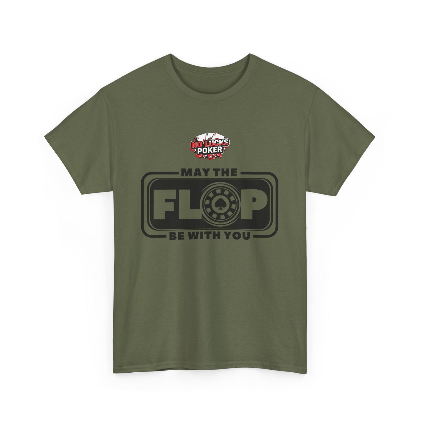 Zero Lucks – “May the Flop Be With You” Poker Logo Tee
