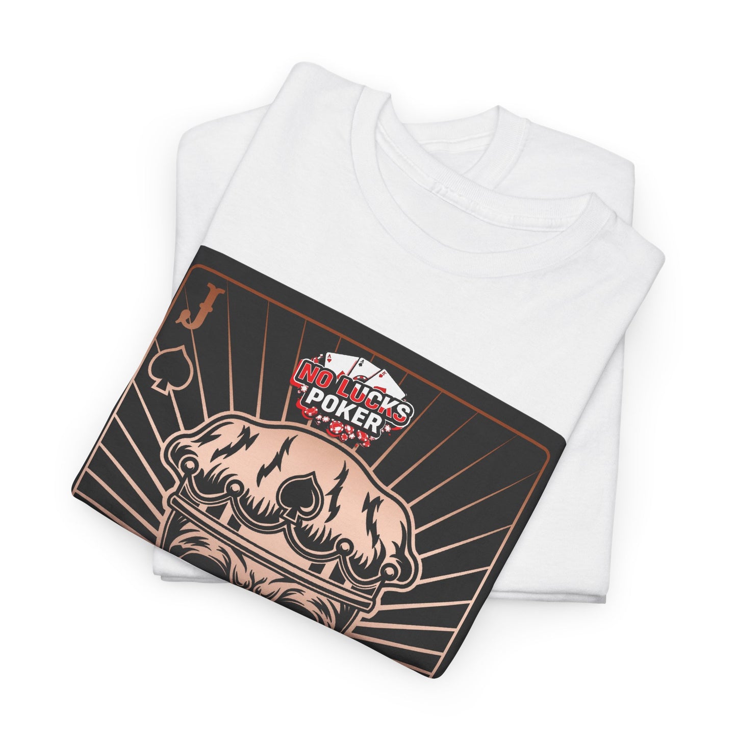 No Lucks Given – Jack Skull Crown of Spades Poker Tee (Copper Edition)