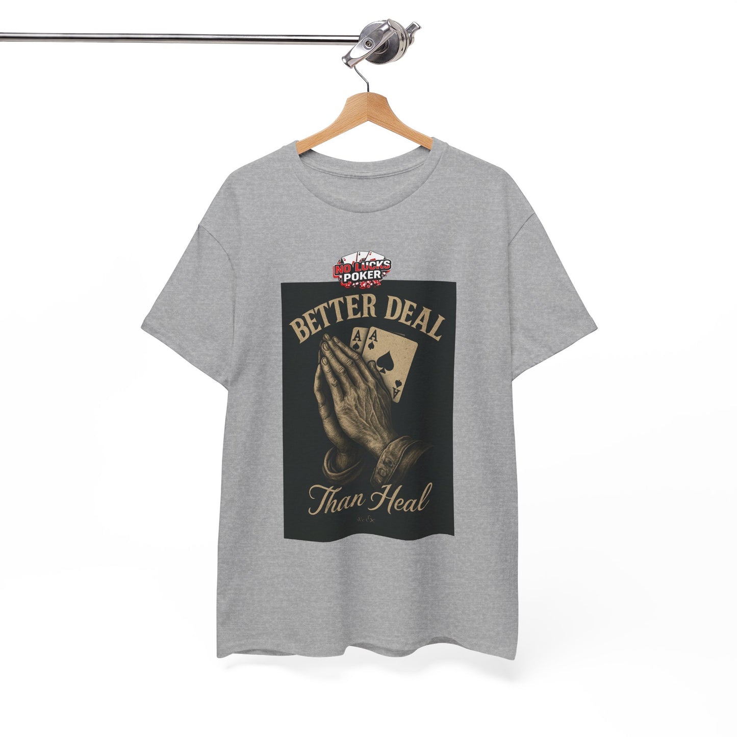 No Prayers Just Play Poker T-Shirt | Zero Lucks – Skill Over Superstition