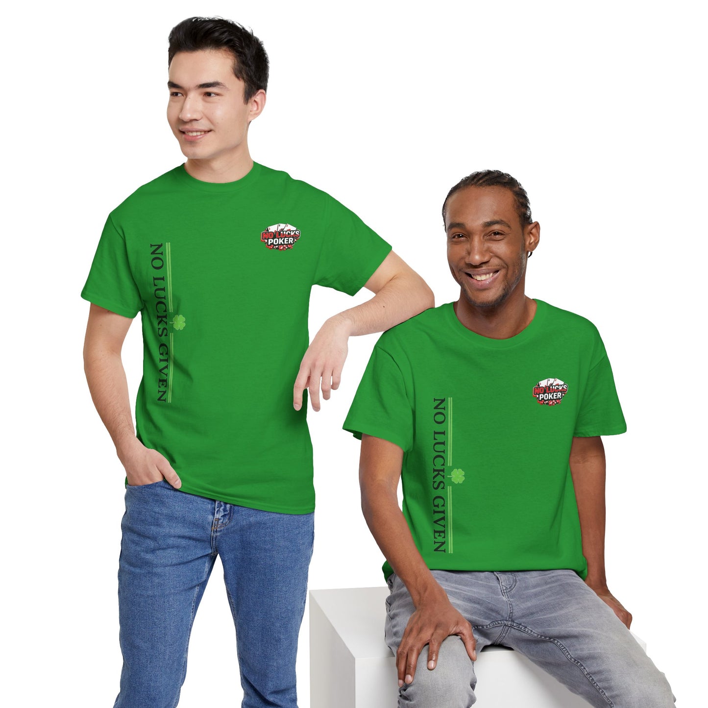 No Lucks Given – Signature Logo Poker Tee (All In Edition)