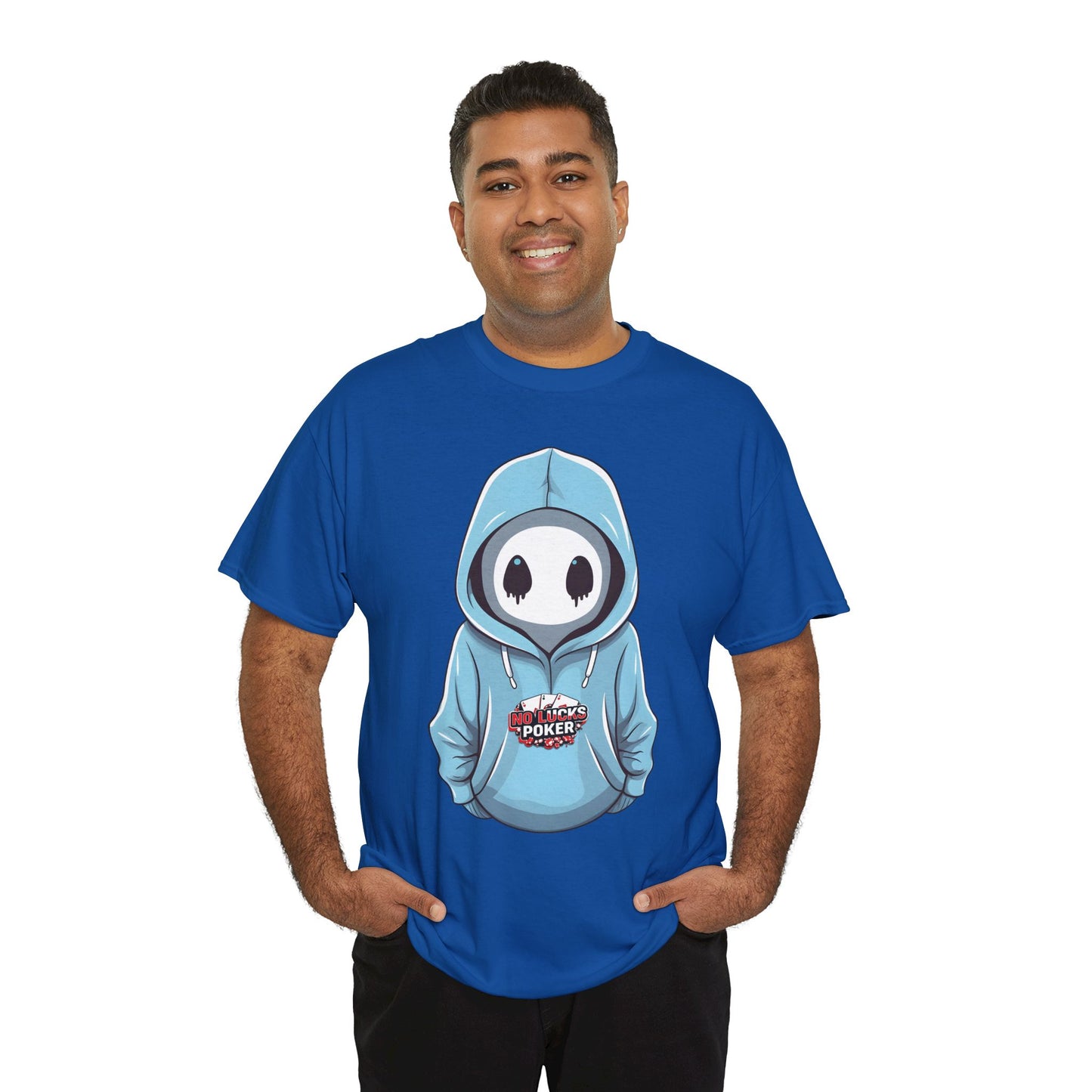 No Lucks Given – Mysterious Hoodie Player Poker Tee