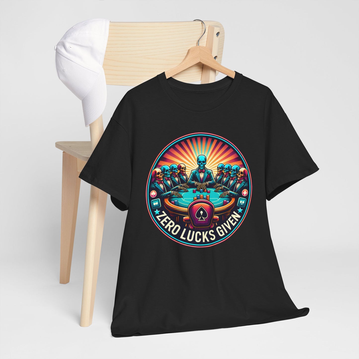 Zero Lucks Given unisex heavy cotton tee Poker Apparel