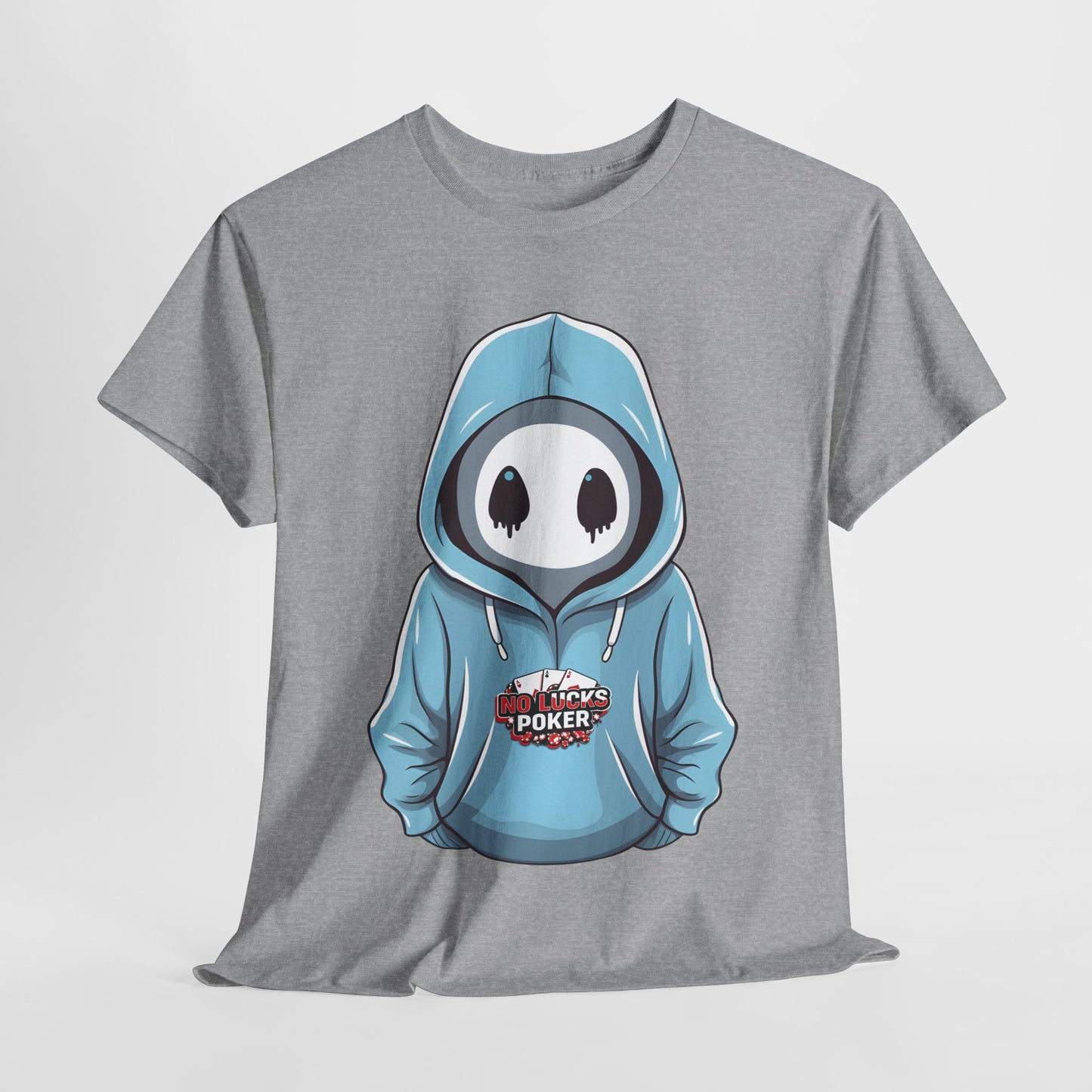 No Lucks Given – Mysterious Hoodie Player Poker Tee