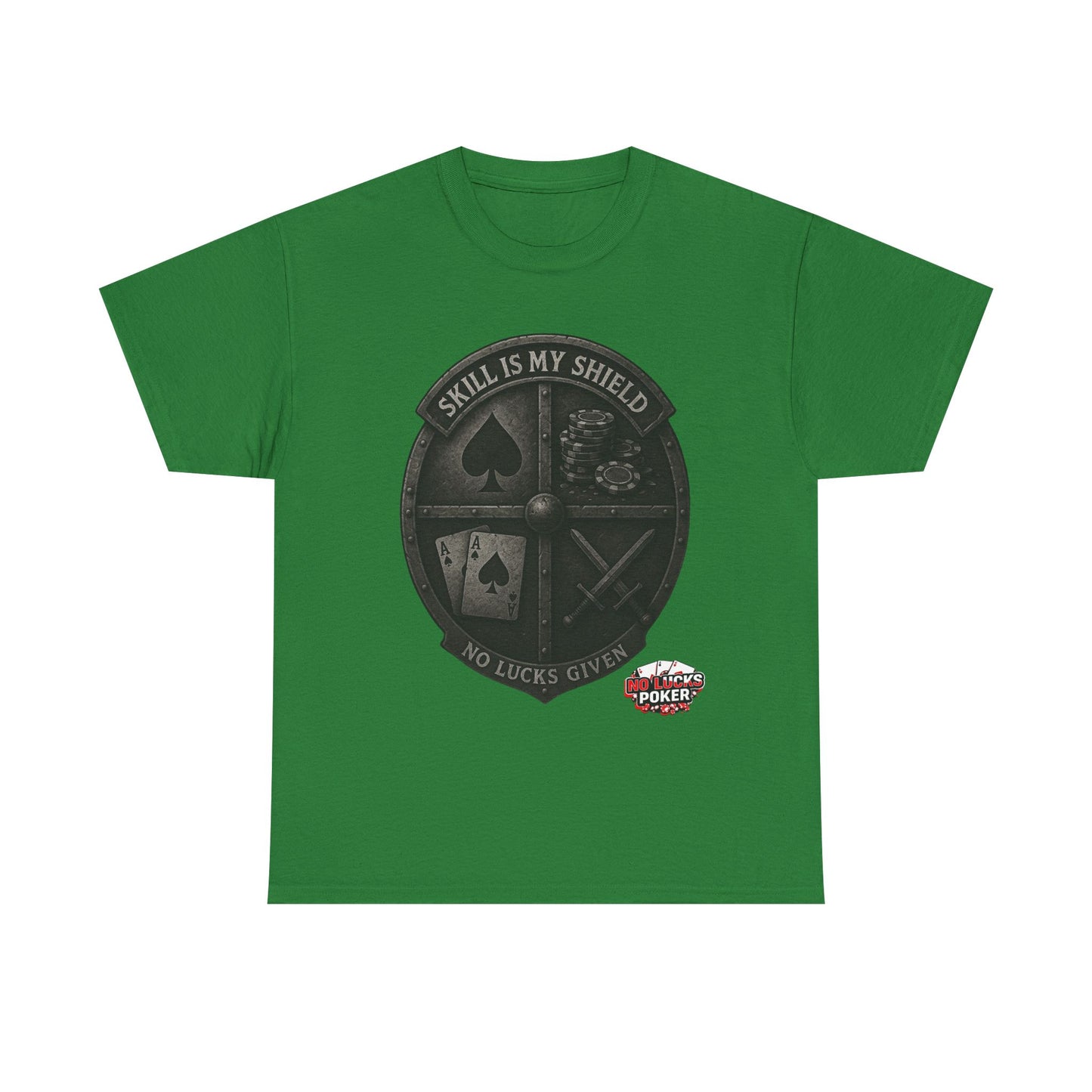 Stack or Shatter Poker T-Shirt | No Lucks Given – Skill Over Luck