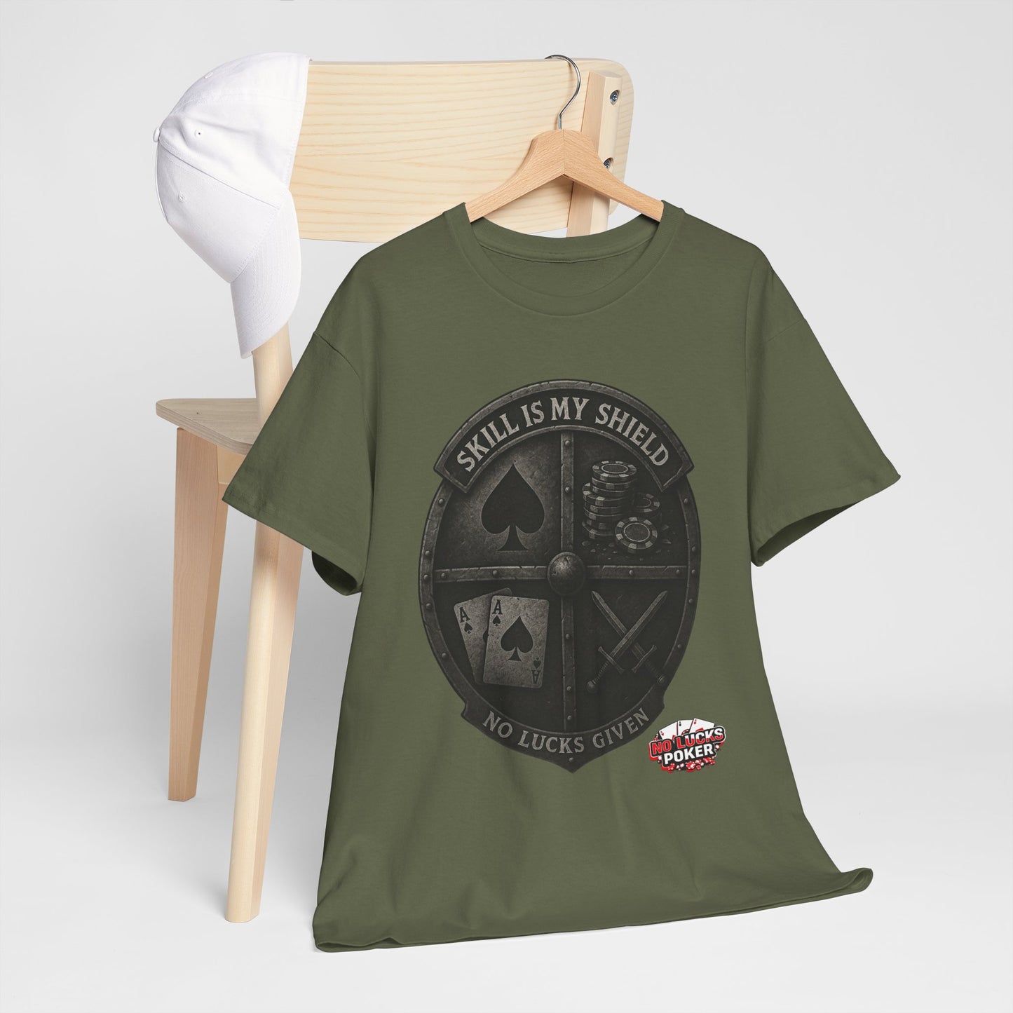Stack or Shatter Poker T-Shirt | No Lucks Given – Skill Over Luck
