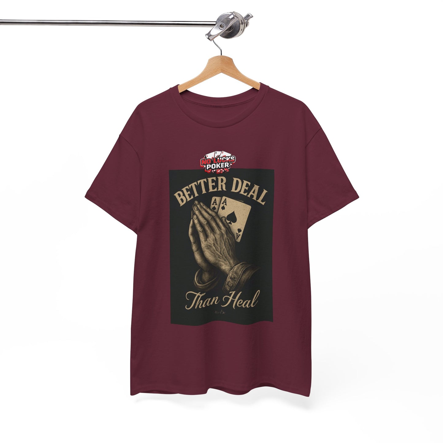 No Prayers Just Play Poker T-Shirt | Zero Lucks – Skill Over Superstition