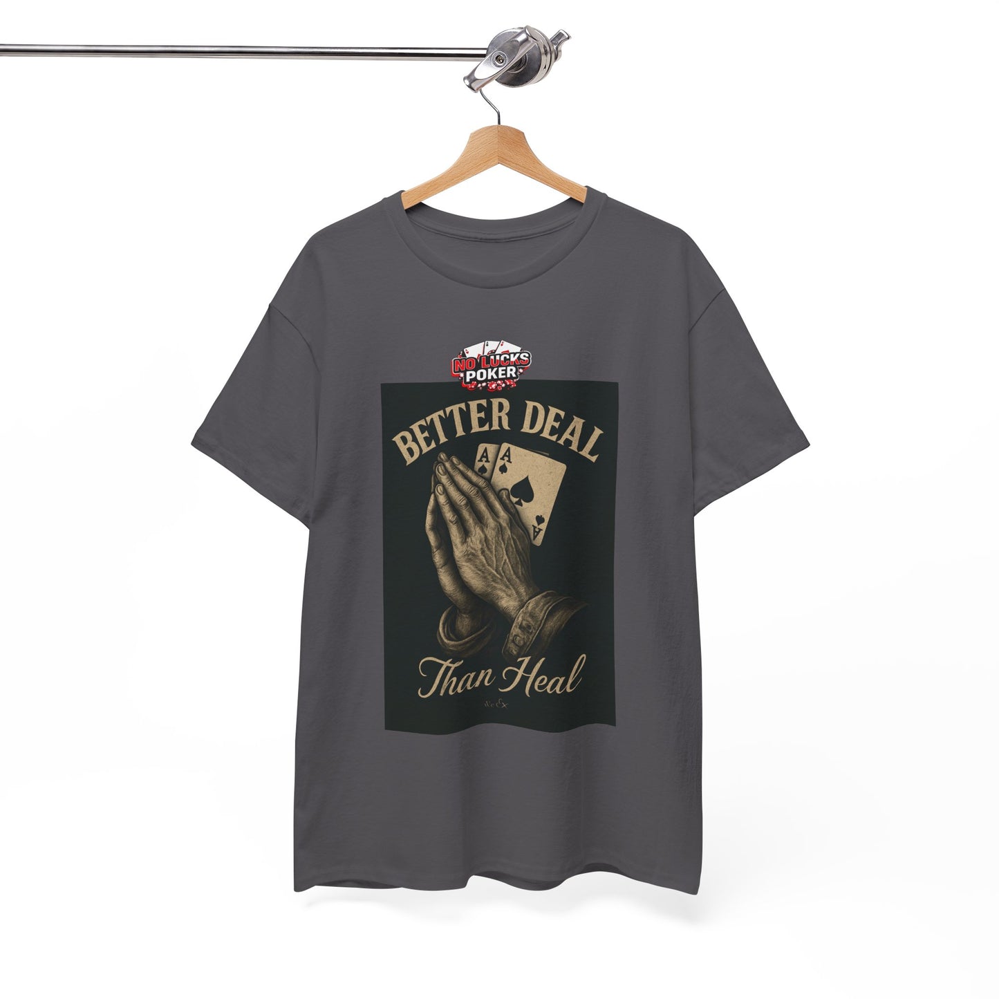 No Prayers Just Play Poker T-Shirt | Zero Lucks – Skill Over Superstition
