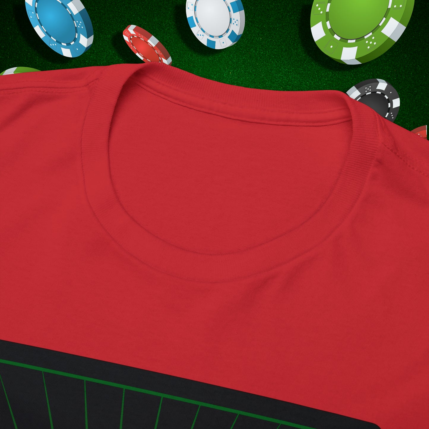 No Lucks Given Angry Jack of Hearts Green Red Poker T-Shirt Must have Good Luck All-in