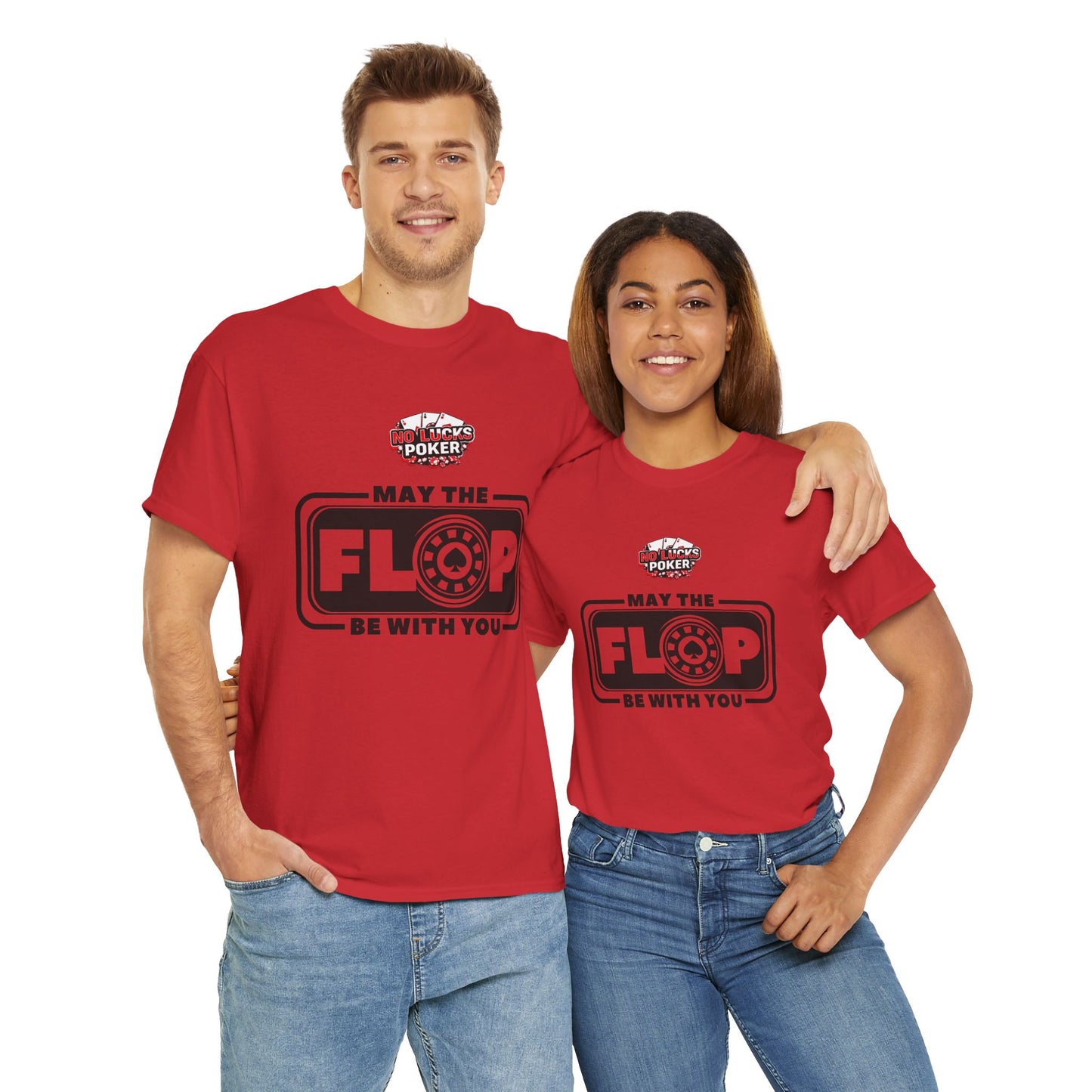 Zero Lucks – “May the Flop Be With You” Poker Logo Tee