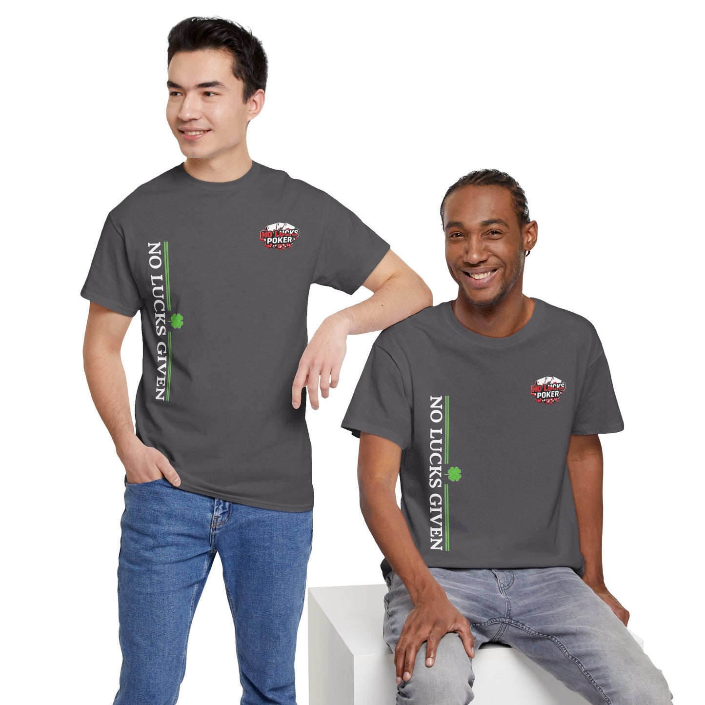 No Lucks Given – Signature Logo Poker Tee (All In Edition)
