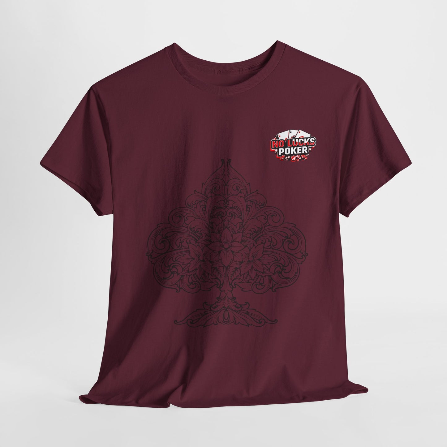 No Lucks Given – Spade Poker T-Shirt (Good Luck, All In)