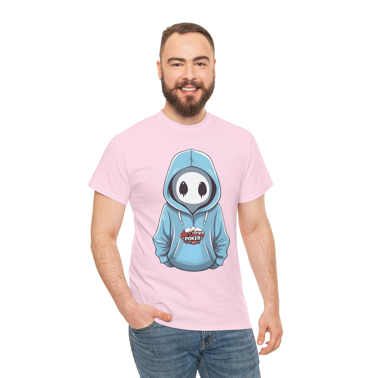 No Lucks Given – Mysterious Hoodie Player Poker Tee