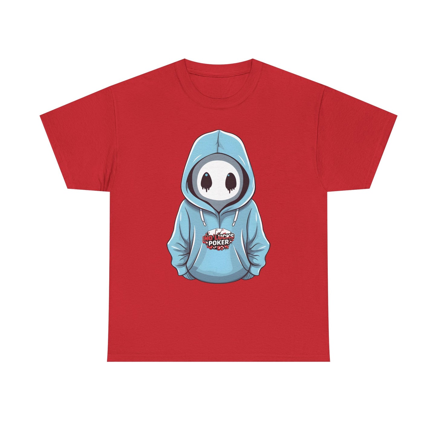 No Lucks Given – Mysterious Hoodie Player Poker Tee